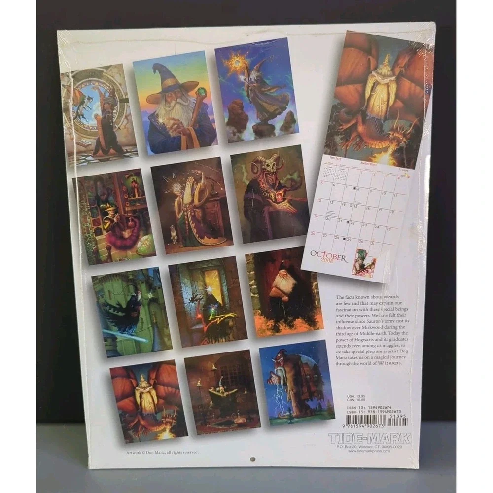 New Wizards 2008 Calendar By Don Maitz‎ Sealed Tide Mark